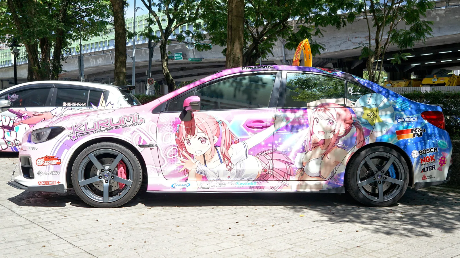 Sizuku and Kurumi itasha BLS-8530 left side 20240811a