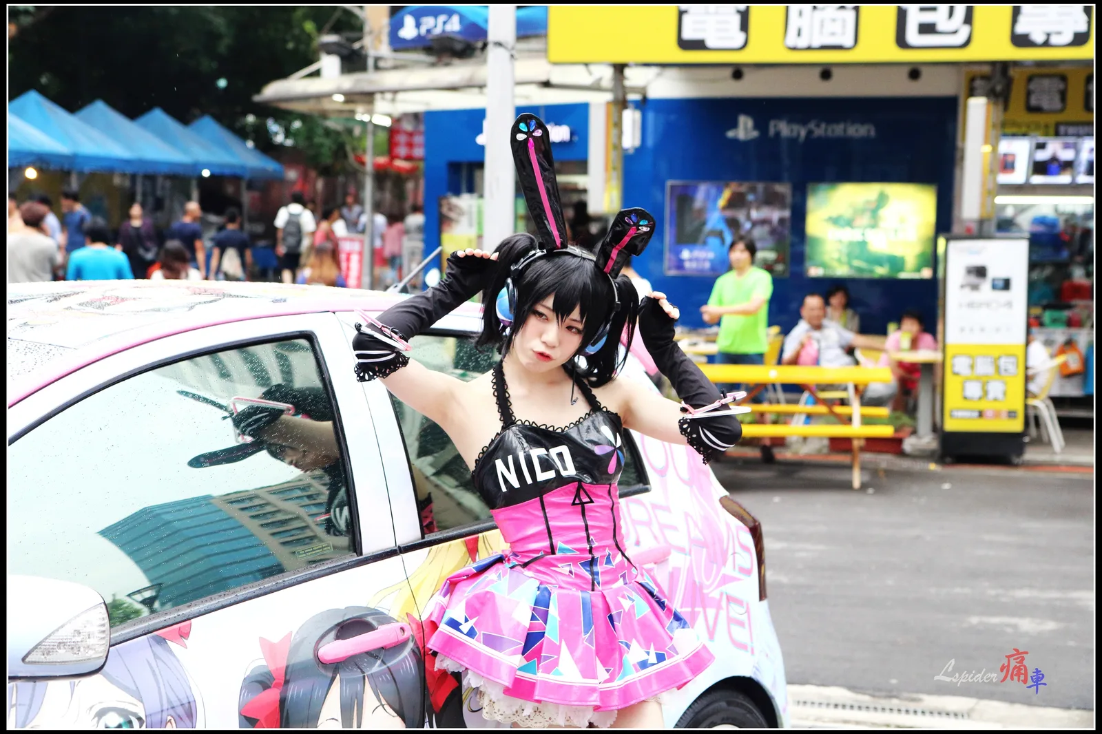 Love Live! itasha and Nico Yazawa cosplayer at Syntrend Creative Park 20160717b