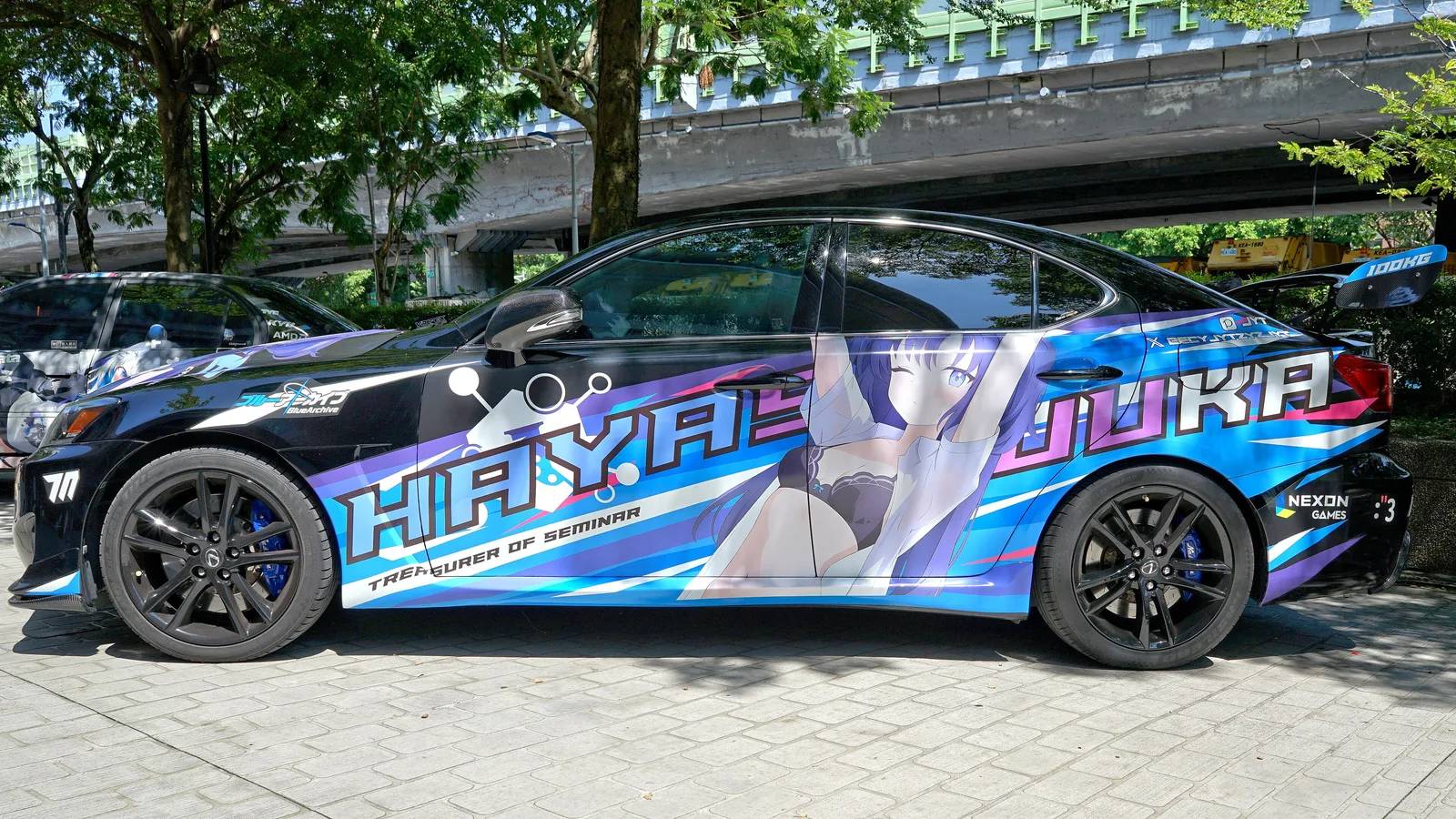 Yuuka Hayase itasha left side 20240811b