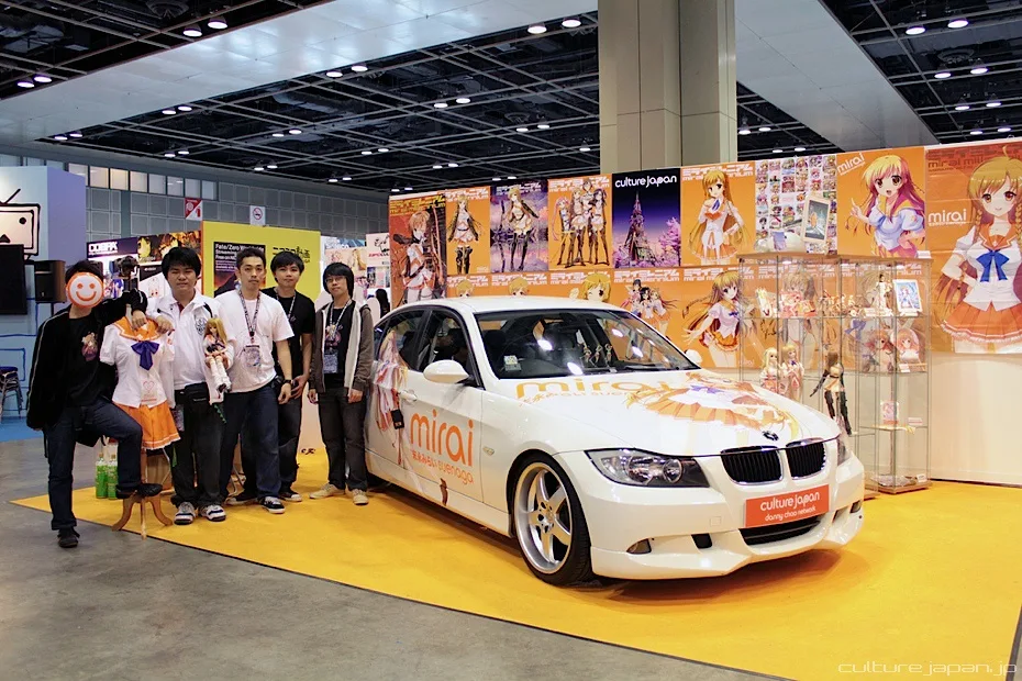 Mirai Suenaga itasha at the AFA11 Culture Japan booth 20111123