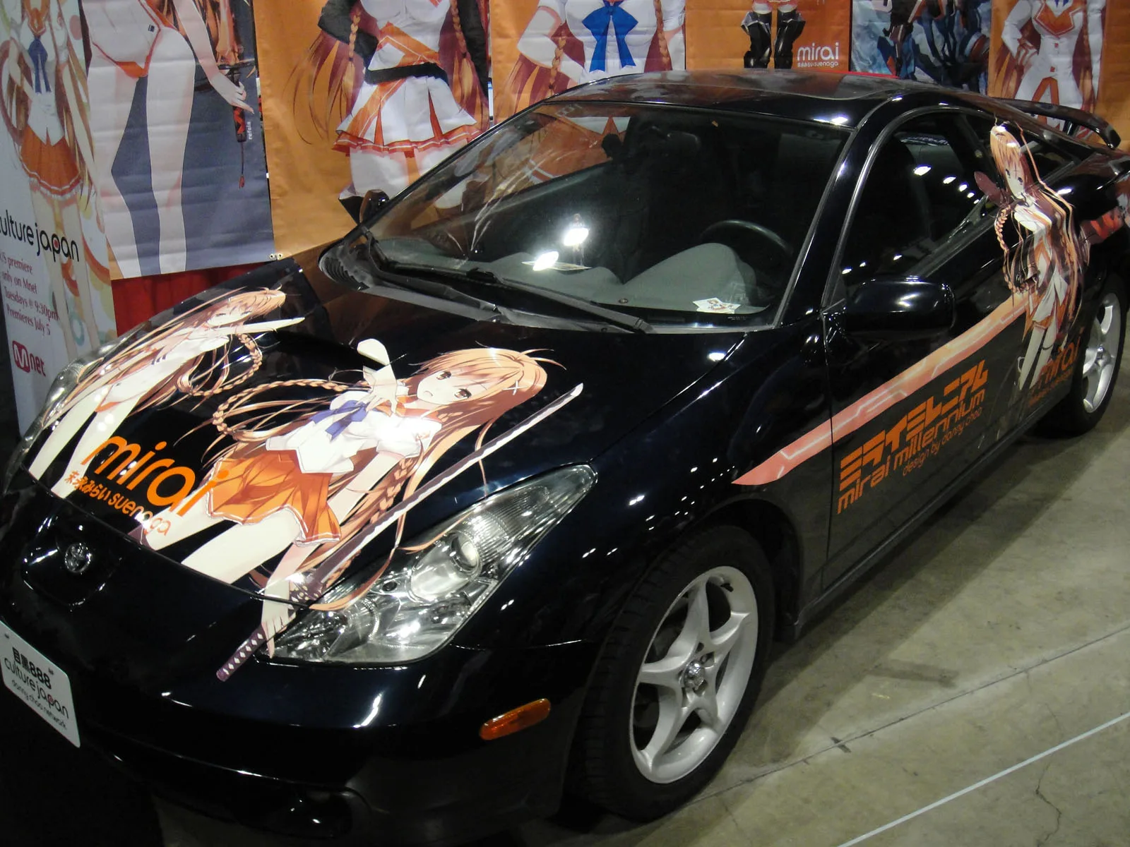 Mirai Suenaga itasha of Culture Japan booth, Anime Expo 20110701