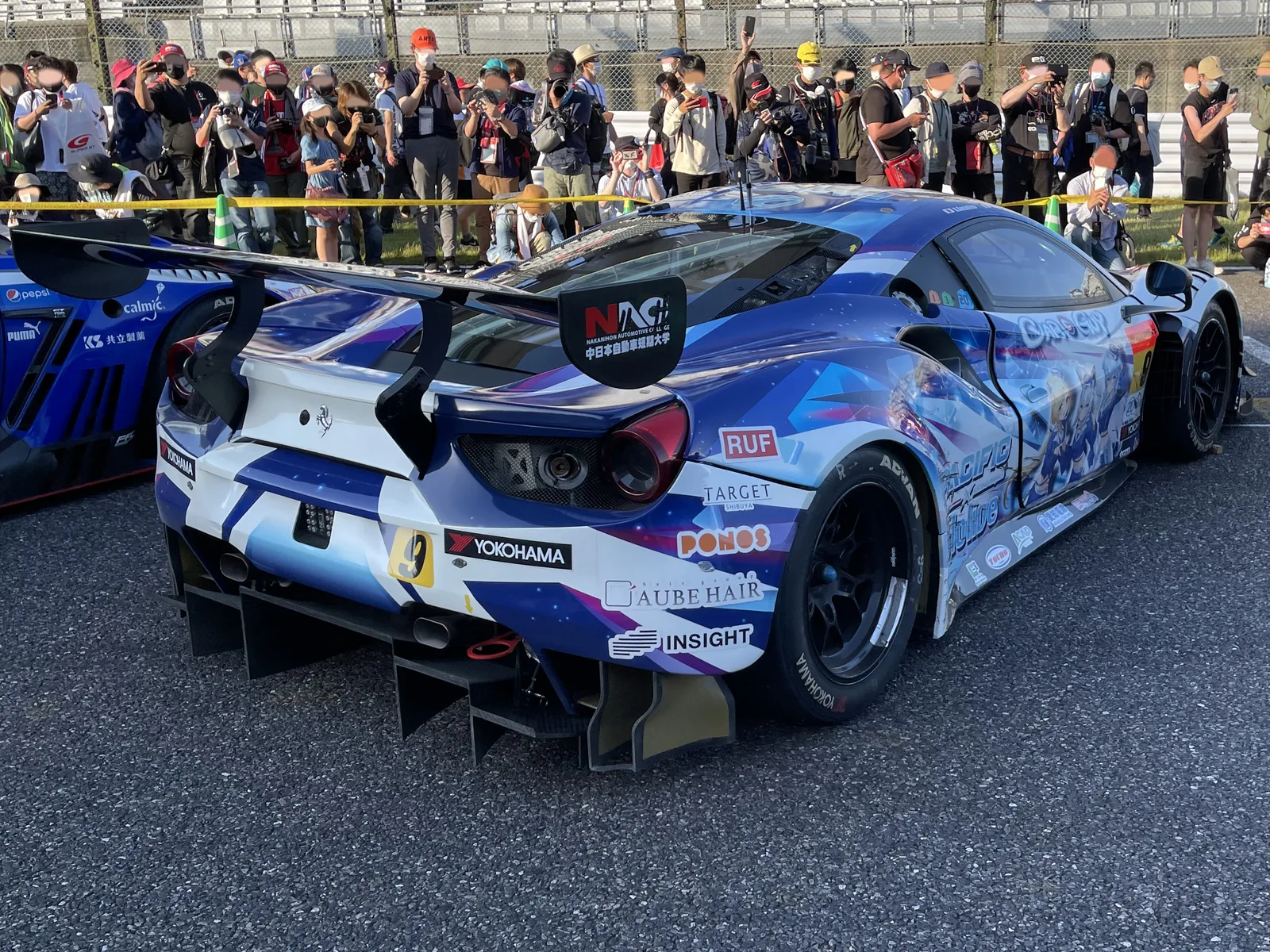 No.9 PACIFIC hololive NAC Ferrari after 2022 Takanoko no Hotel Suzuka GT 300km (3)