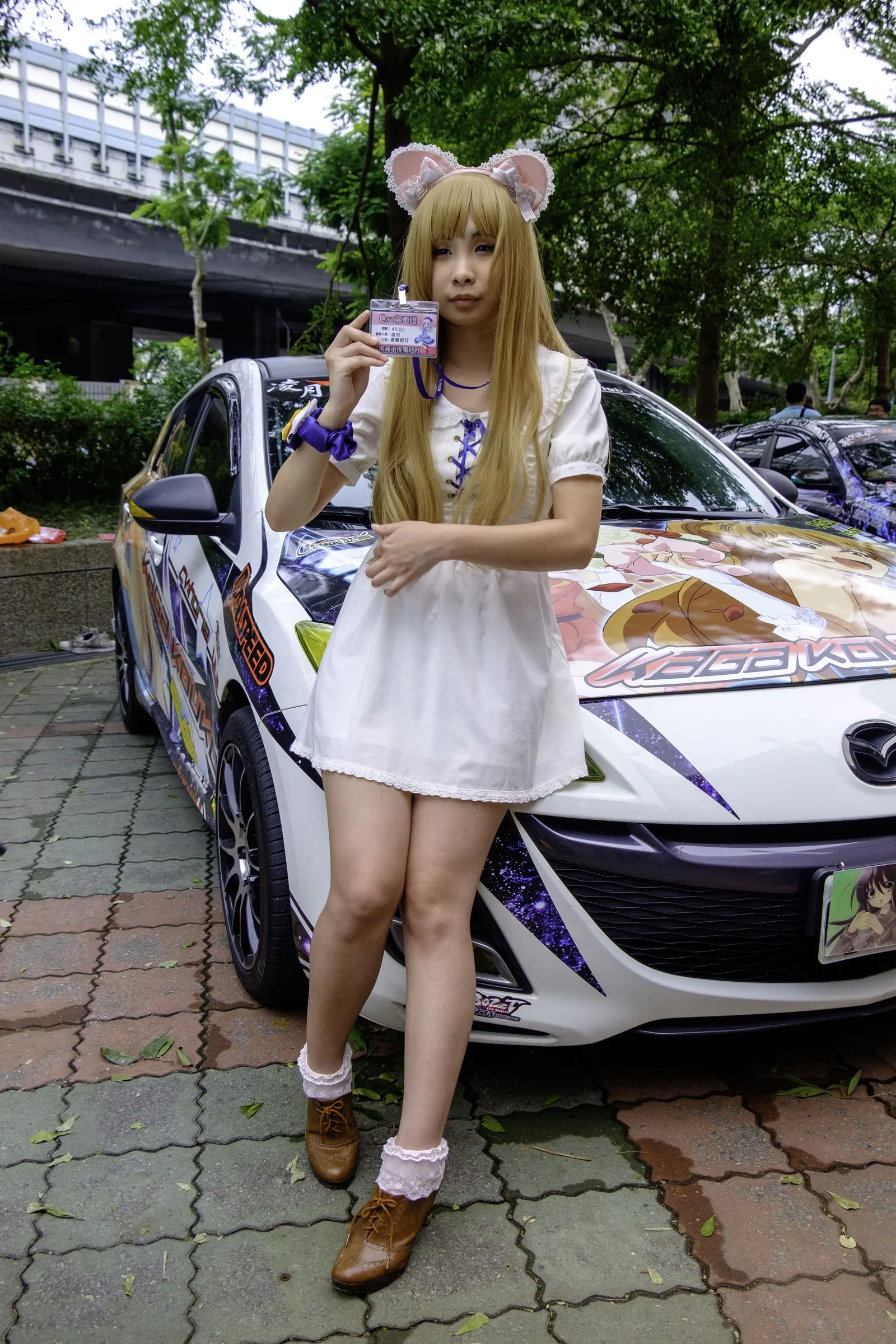 Rurara831 as Kōko Kaga with itasha at CWT40 20150809b
