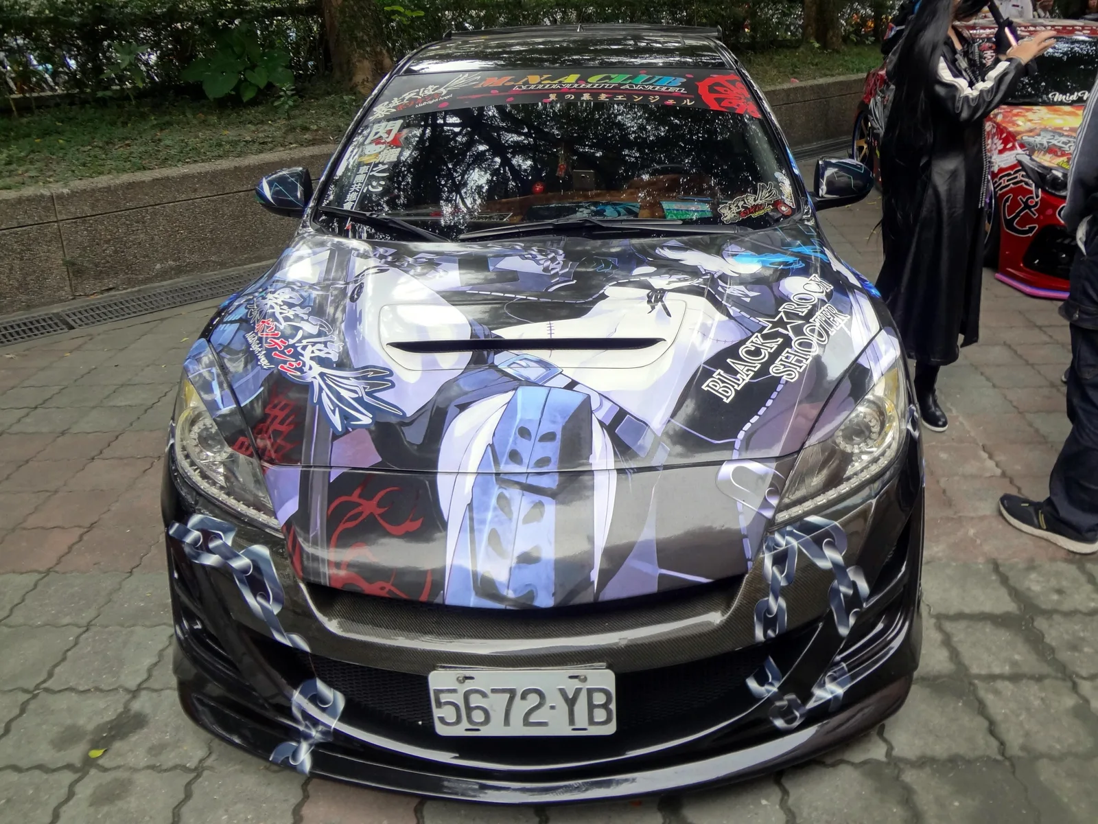 Black Rock Shooter's itasha 5672-YB head 20181208a