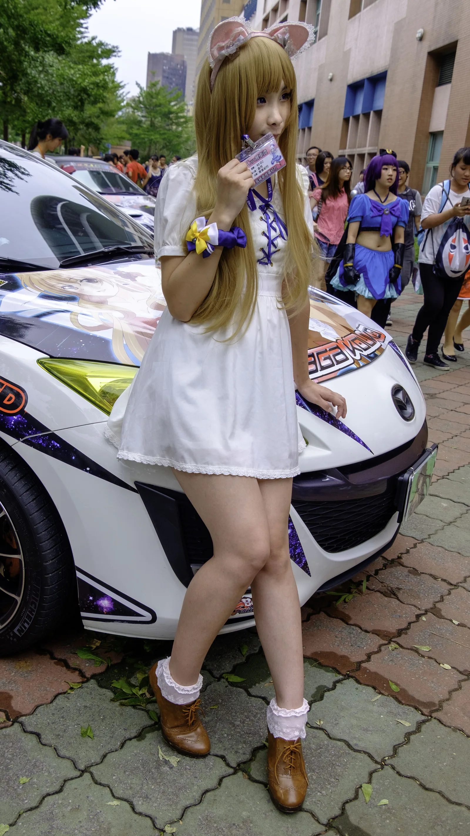 Rurara831 as Kōko Kaga with itasha at CWT40 20150809c