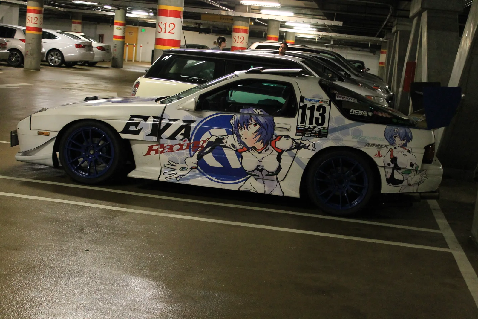 Rei Ayanami on EVA Racing itasha at FanimeCon 20150525