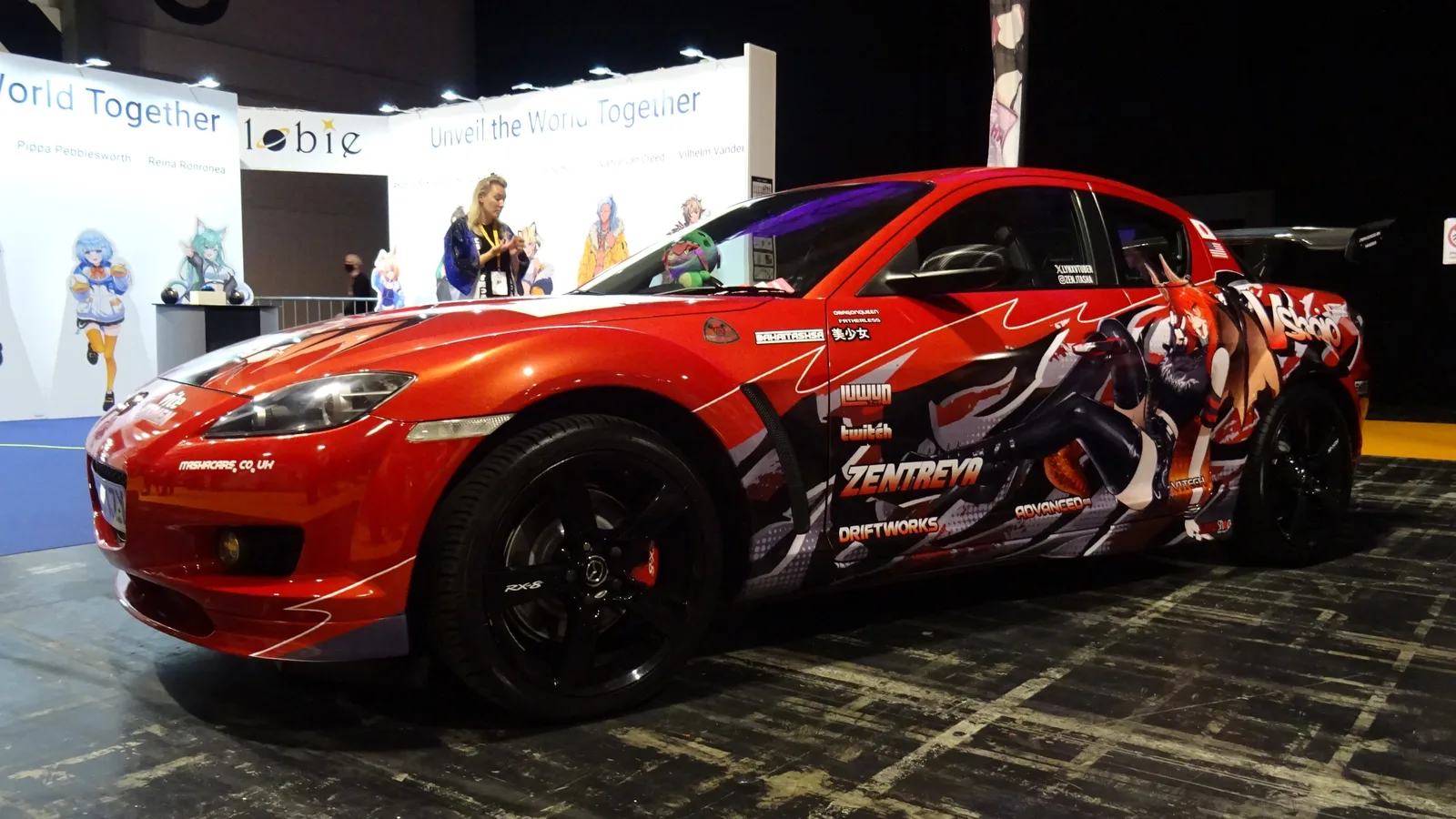 Mazda RX-8 Itasha Zentreya VShojo VTuber Expo