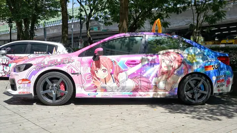 Sizuku and Kurumi itasha BLS-8530 left side 20240811b