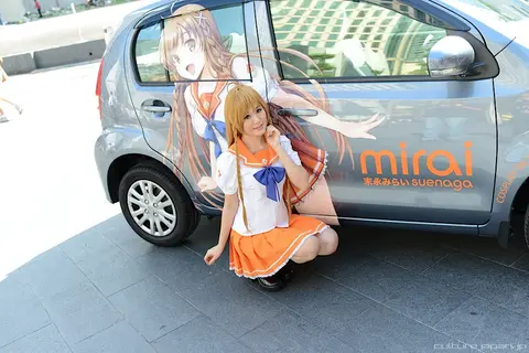 Mintochuu and Mirai Suenaga itasha 20120601c