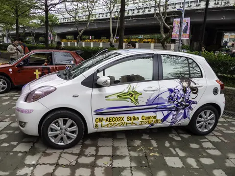 Nanoha Takamachi itasha at FF23 20140215 left