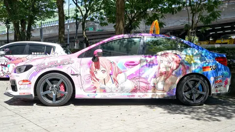 Sizuku and Kurumi itasha BLS-8530 left side 20240811a