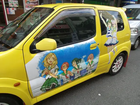 Natsuiro Kiseki itasha in Shinbashi (28145240392)