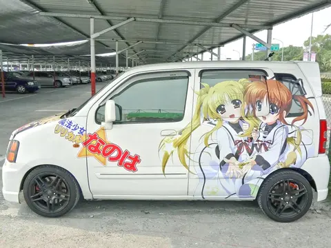 FF Taichung Suzuki Solio Magical Girl Lyrical Nanoha itasha left 20131116