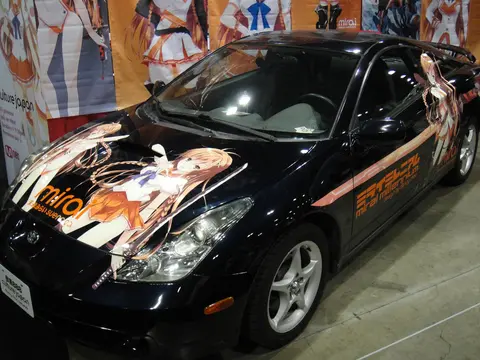 Mirai Suenaga itasha of Culture Japan booth, Anime Expo 20110701