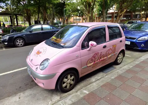 FAC Matiz with Pink Panther Painting 20111128