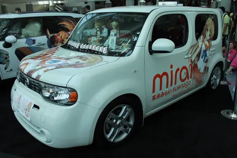 Nissan Cube Mirai Suenaga itasha at Anime Expo 20120629