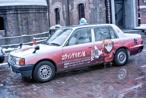 Asuka Langley Shikinami taxi in Sapporo (8503582796)