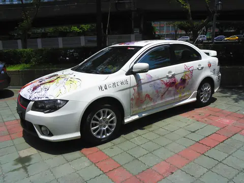 Yukari Yakumo itasha 9115-YM left side 20110731a