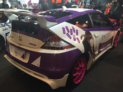 Honda CR-Z wrap for Nogizaka46 navi 04 - Tokyo Auto Salon 2015