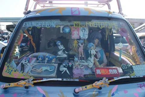 Rei Ayanami itasha front 20090815