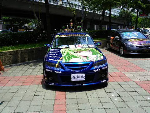 C.C. itasha head at FF18 20110731a