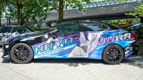 Yuuka Hayase itasha left side 20240811a
