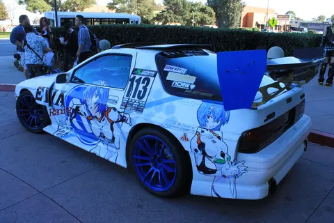 Rei Ayanami on EVA Racing itasha at AOD 20150131 2
