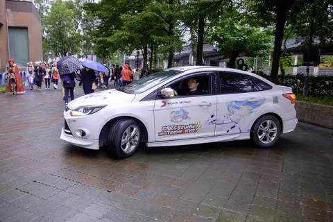 SEGA feat. HATSUNE MIKU Project itasha leaving, left side 20181209a